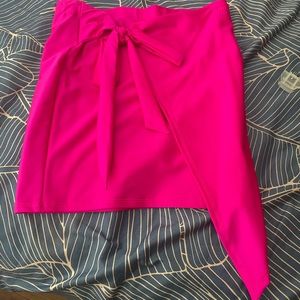 Hot pink skirt